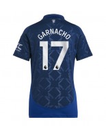 Manchester United Alejandro Garnacho #17 Vieraspaita Naisten 2024-25 Lyhythihainen